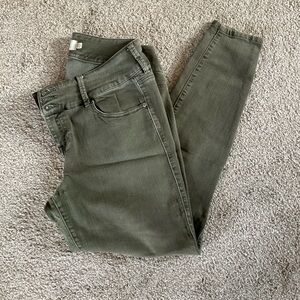 Torrid Army green jeggings 14